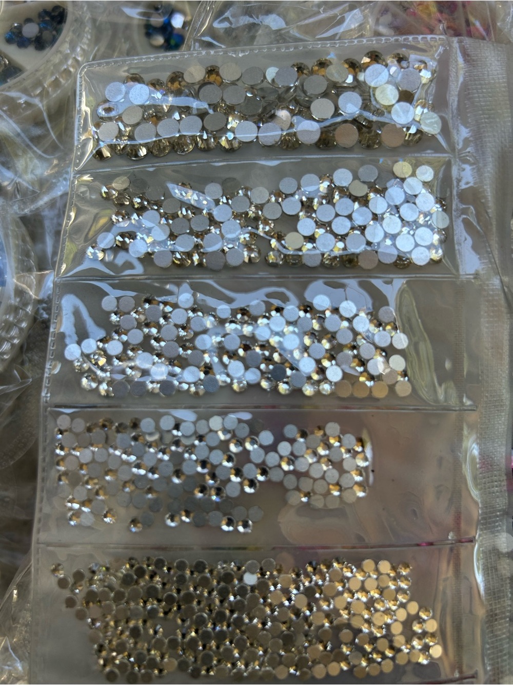 Crystal Phone or nails Rhinestone 1440 - white